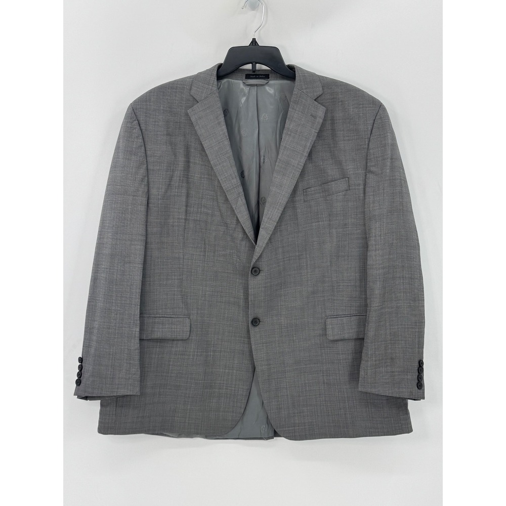 Lauren Ralph Lauren Jacket Men Size 48R Gray 100% Wool 2-Button Suite Blazer